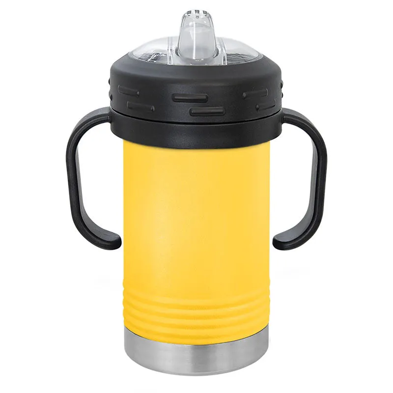 10 oz Stainless Steel Insulated Training Sippy Cup Tumblers with Removable Handles