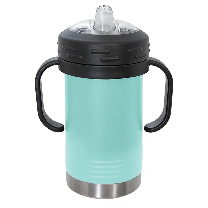 10 oz Stainless Steel Insulated Training Sippy Cup Tumblers with Removable Handles