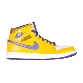 Air Jordan 1 Mid 'Lakers' Gold