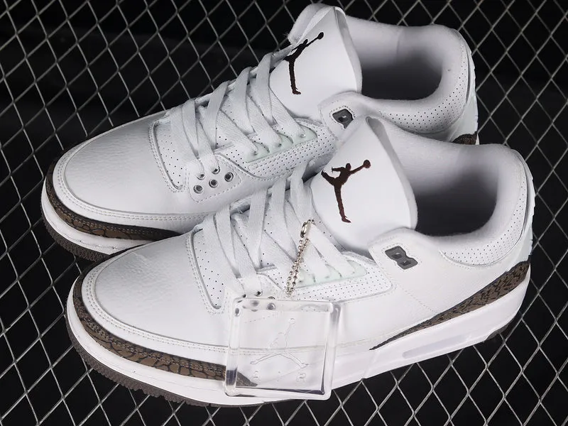 AIR JORDAN 3 RETRO MOCHA WHITE/CHROME-DARK MOCHA