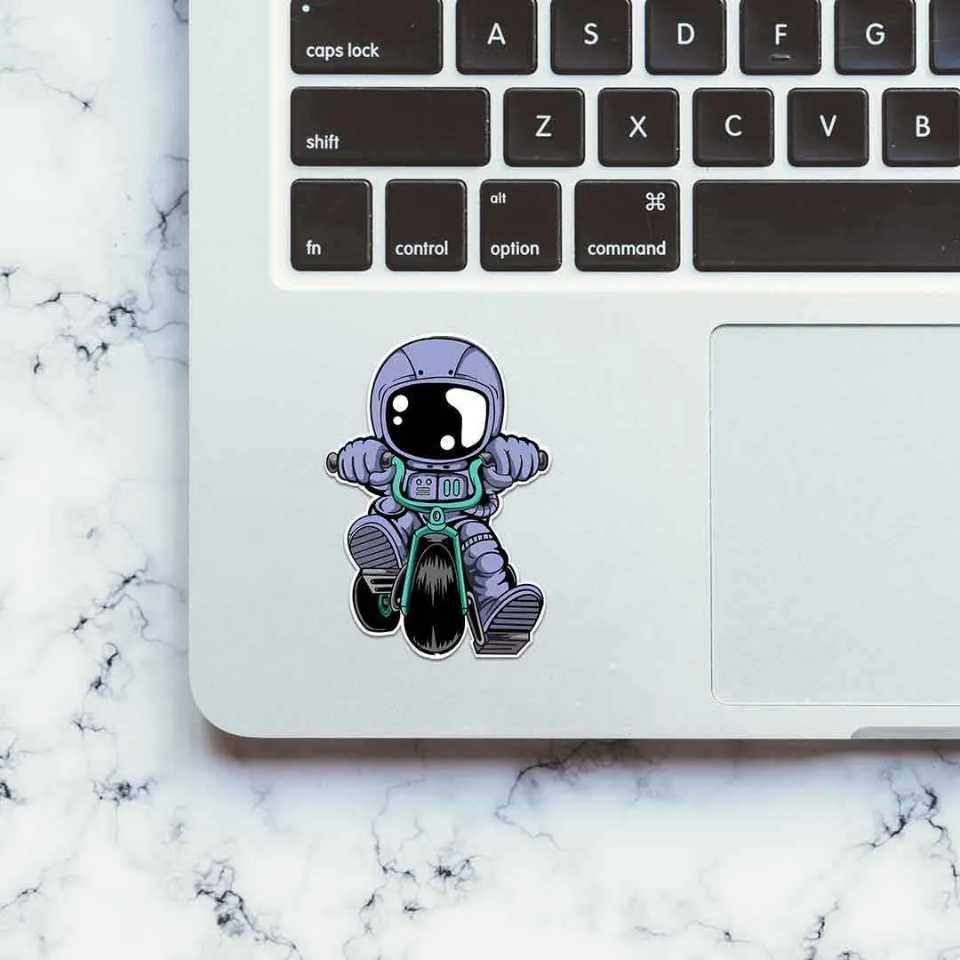 Astronaut Bike Sticker