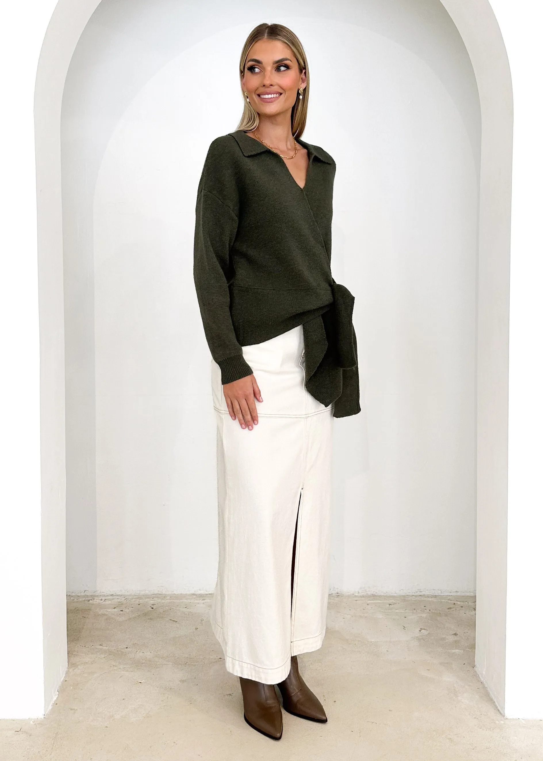 Calsie Sweater - Khaki