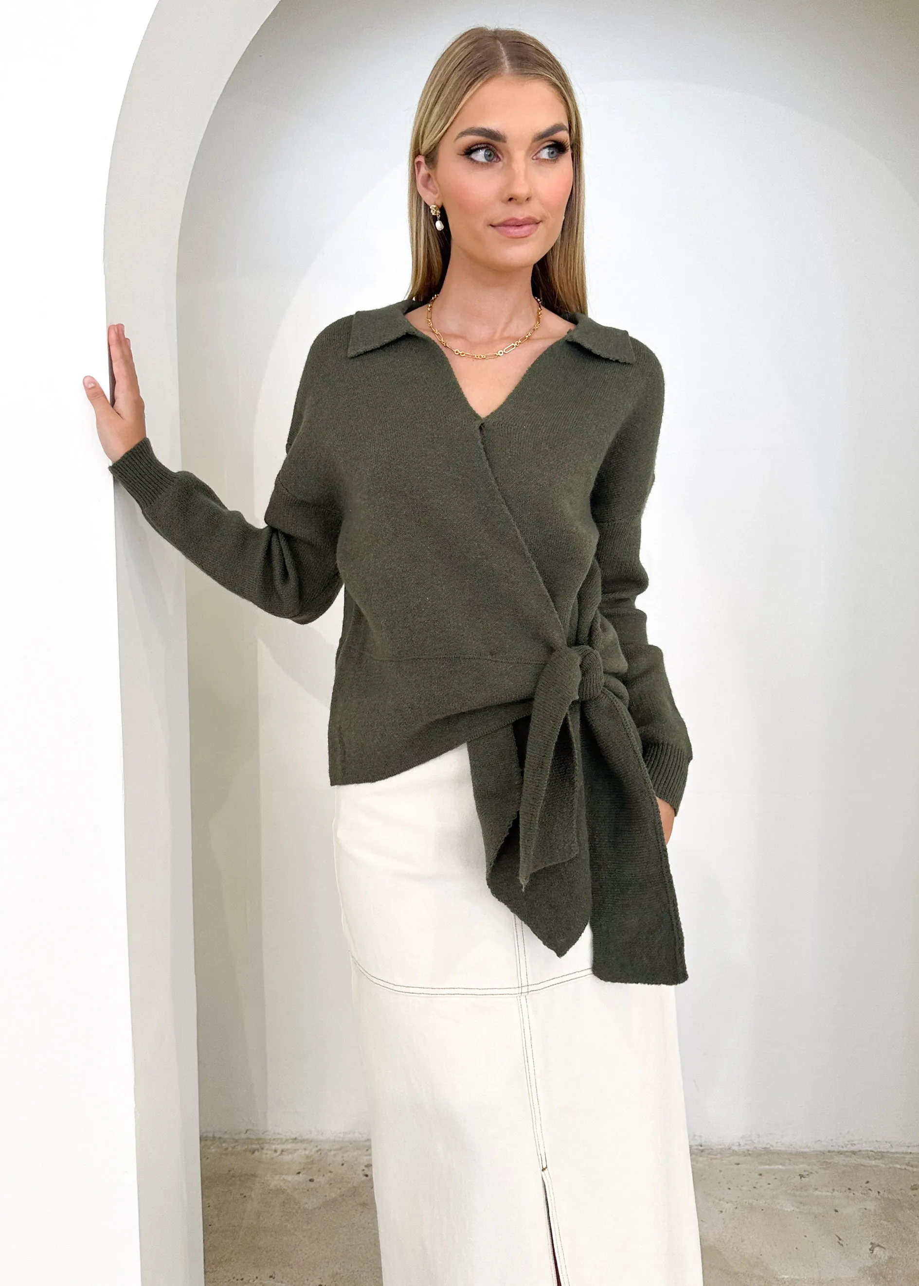 Calsie Sweater - Khaki