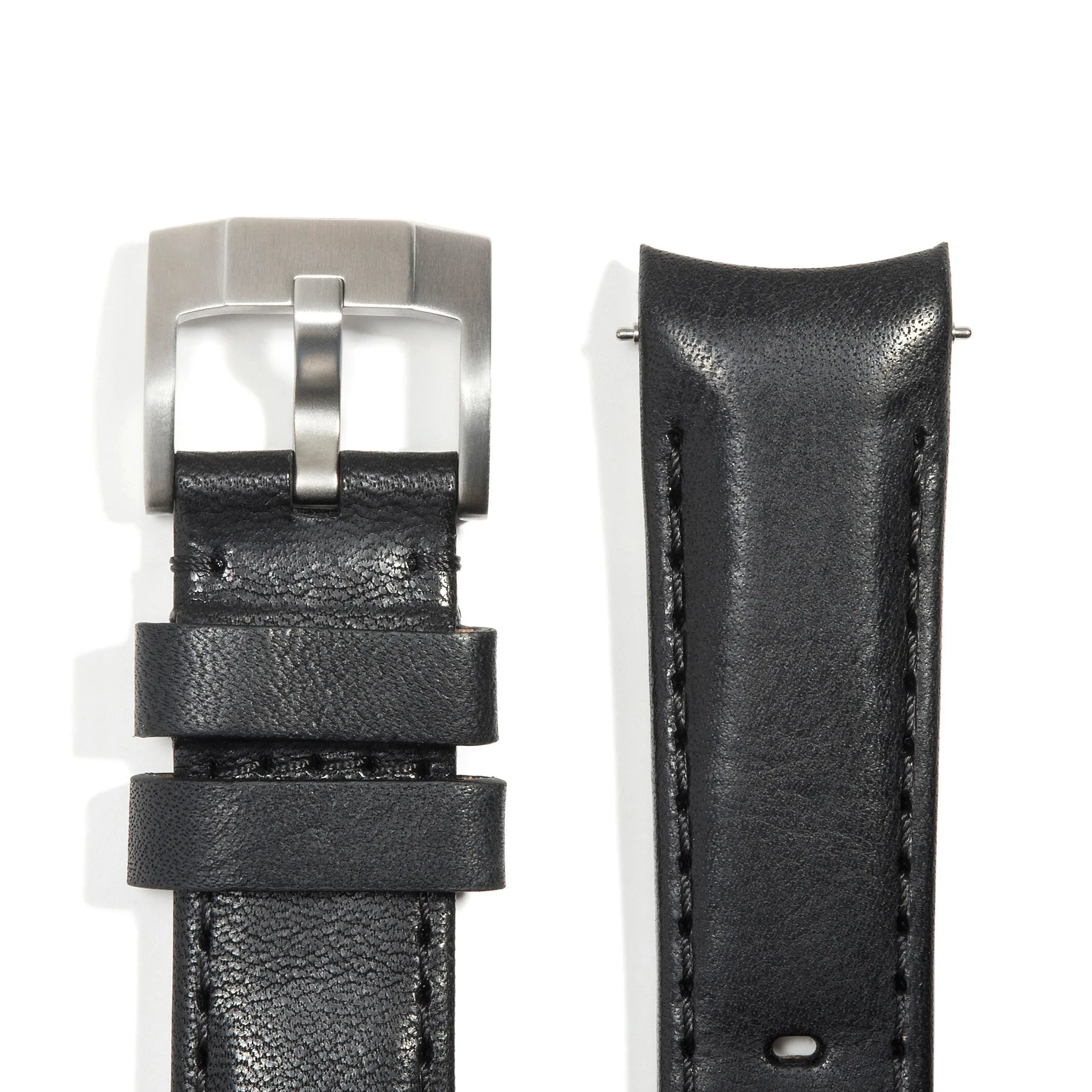 Curved End Leather Strap for Rolex Sea-Dweller with Tang Buckle