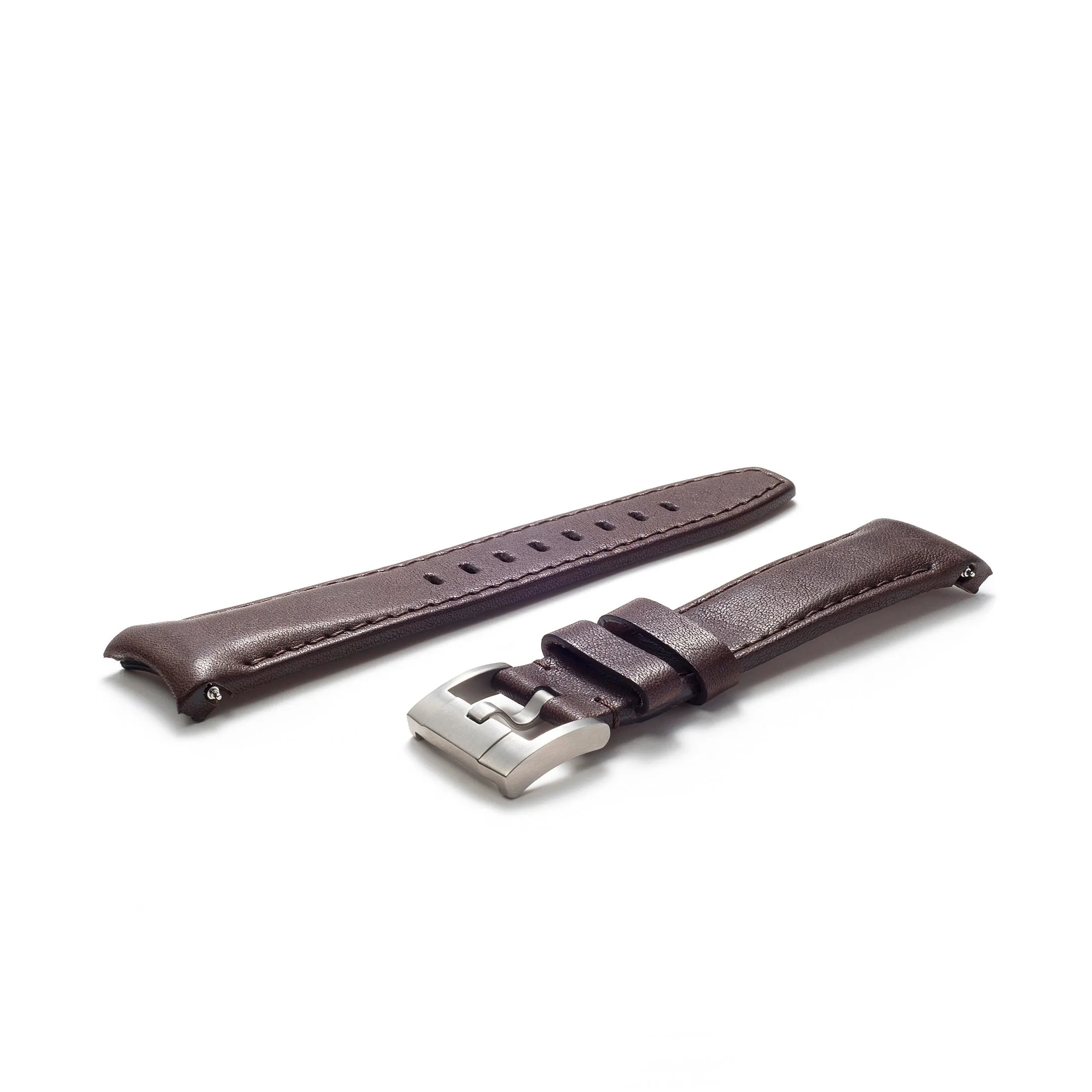 Curved End Leather Strap for Rolex Sea-Dweller with Tang Buckle