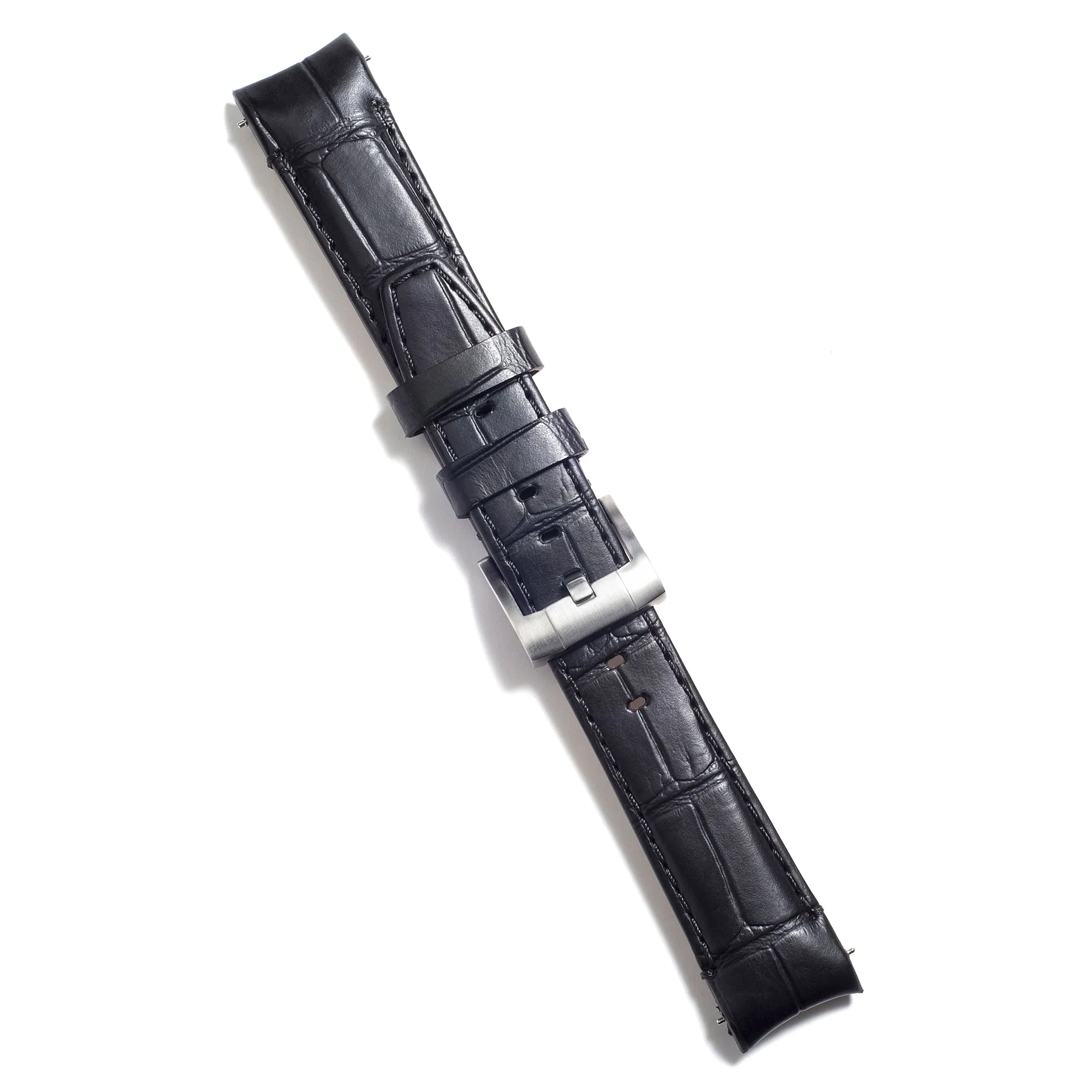 Curved End Leather Strap for Rolex Sea-Dweller with Tang Buckle