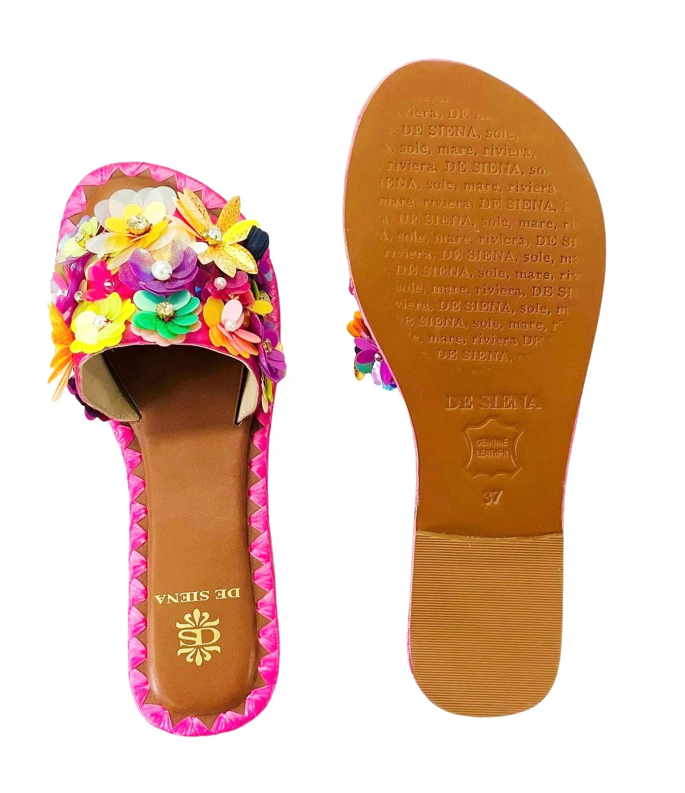 FLEUR PAILLETTES & SEQUINS PINK MULTICOLOR