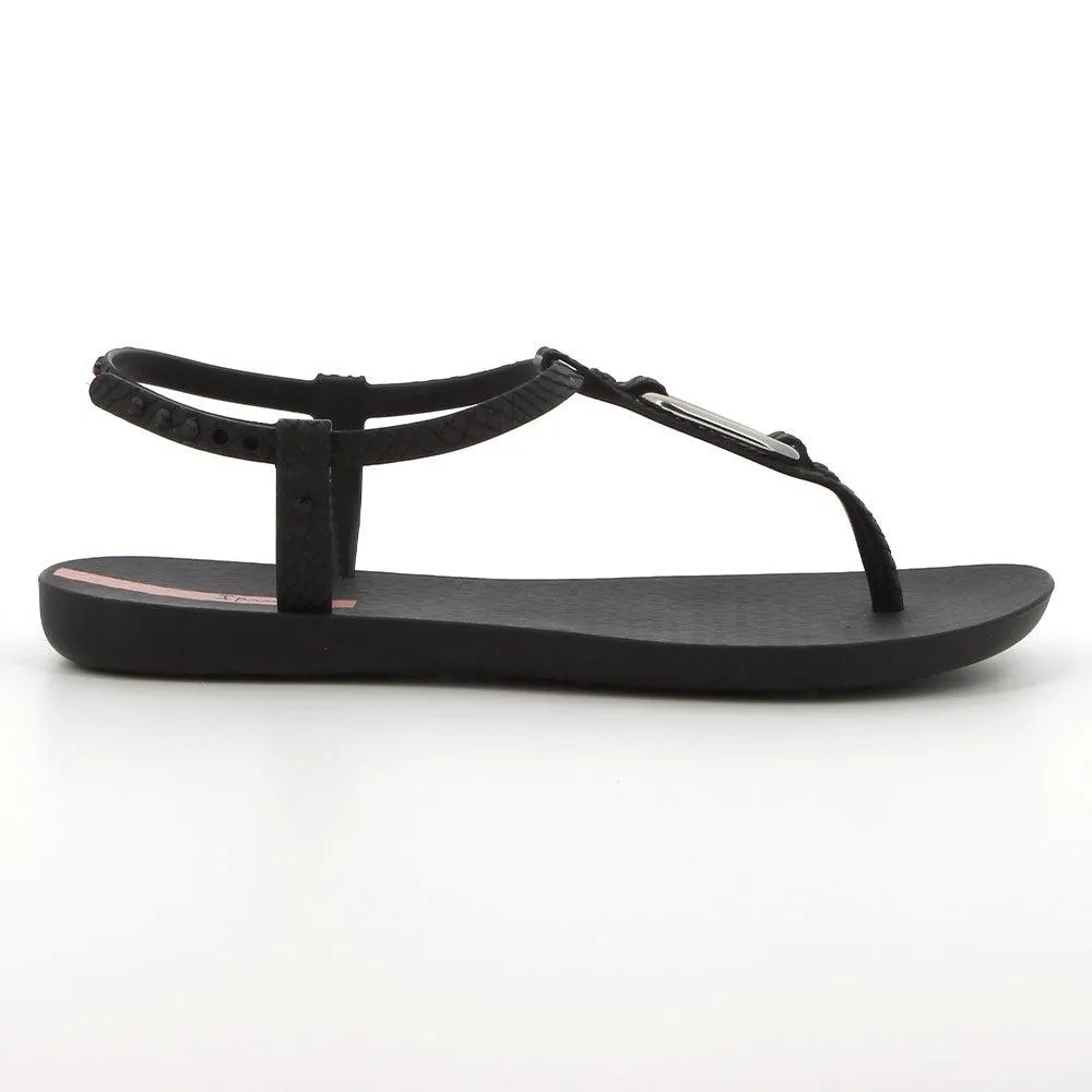 Ipanema Slingback Knotted Thong Sandals - Black
