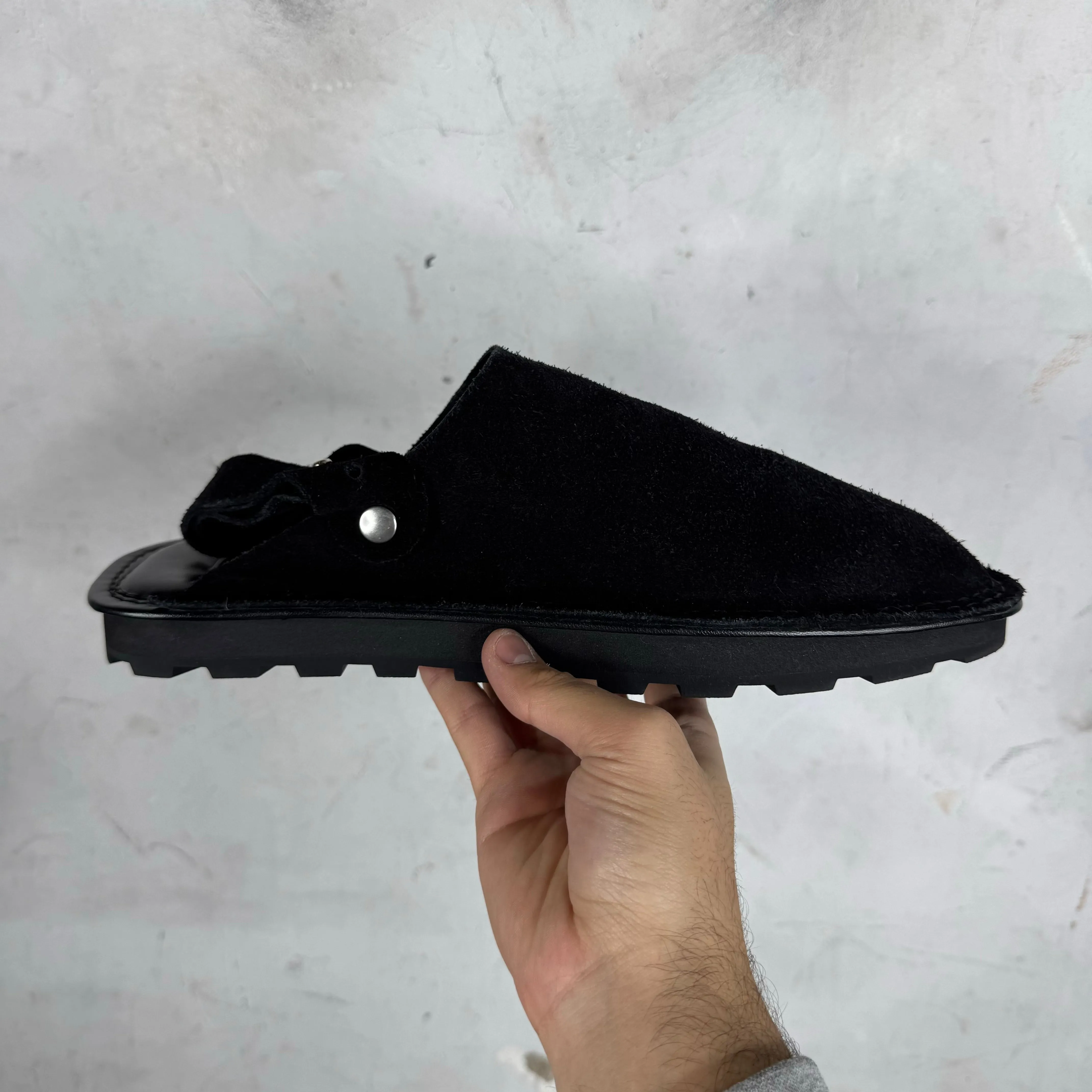 Jil Sander Suede Sabot Mules