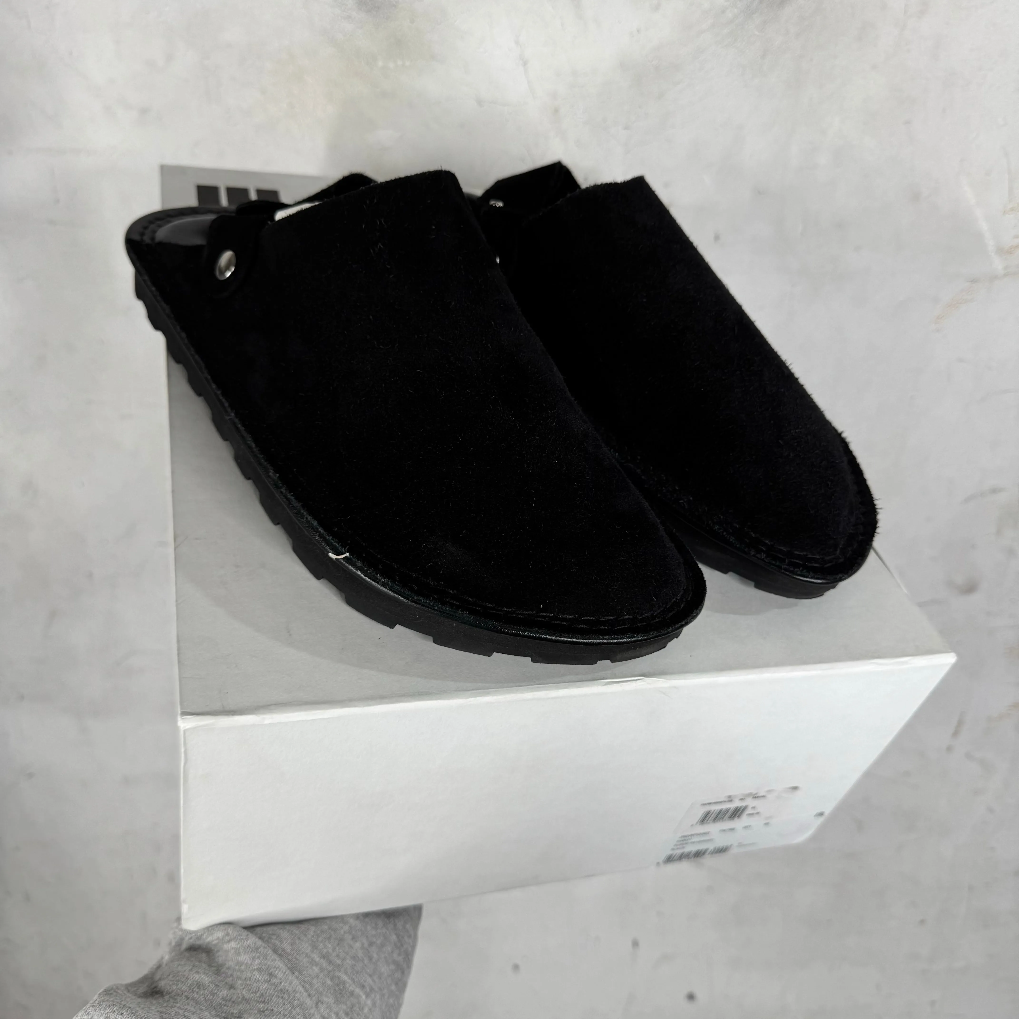 Jil Sander Suede Sabot Mules