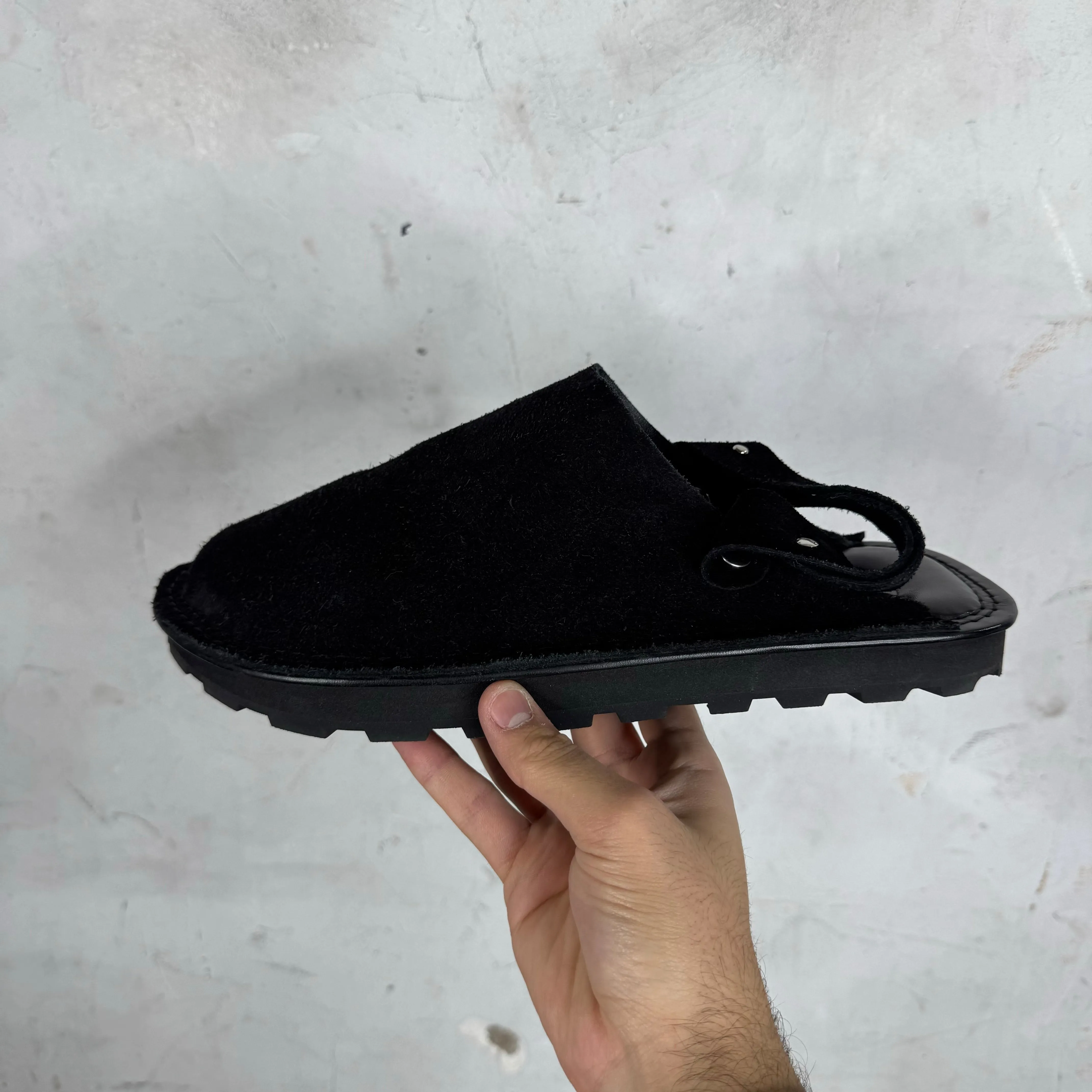 Jil Sander Suede Sabot Mules