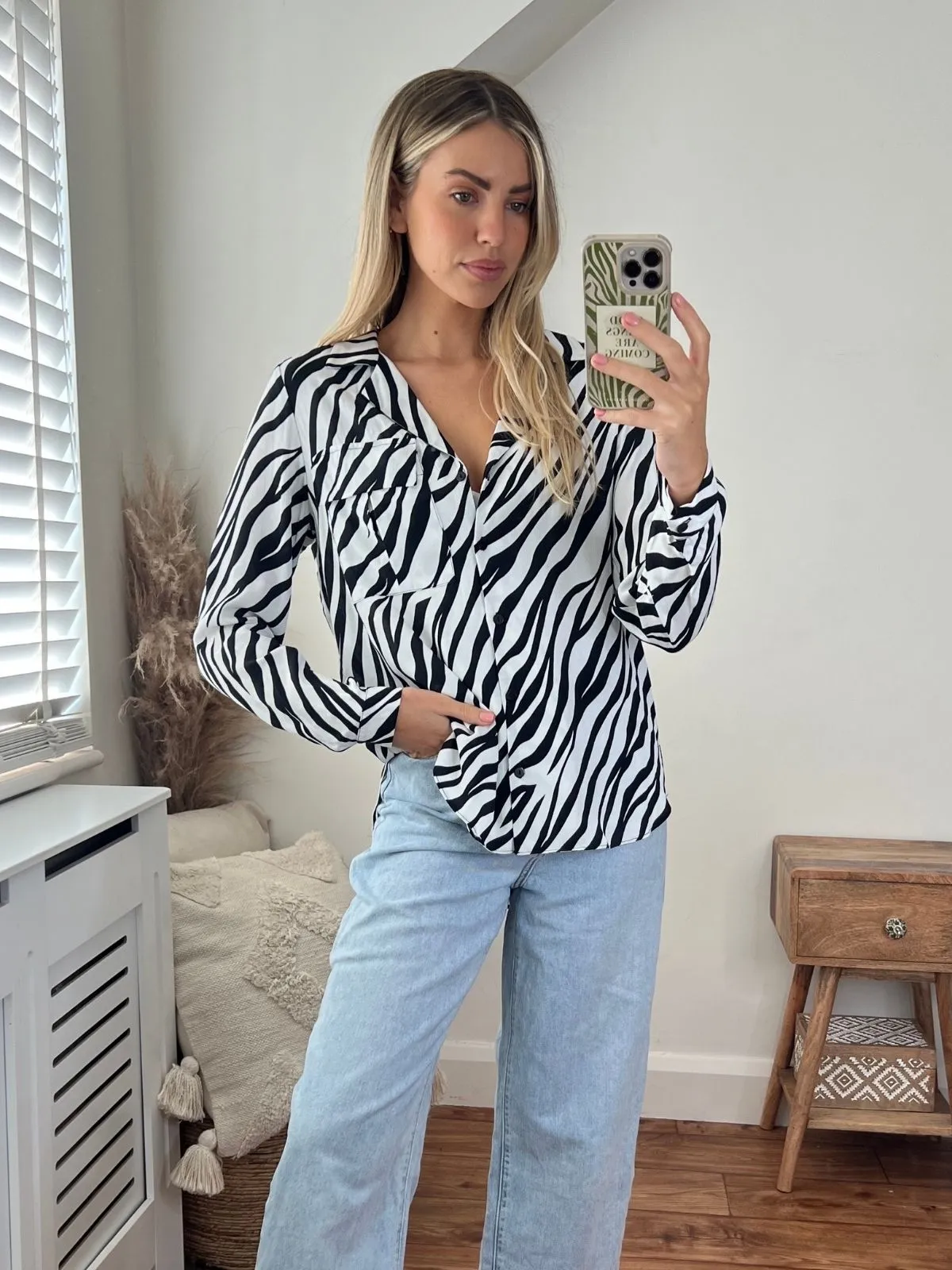 Lulu Shirt / Zebra Print