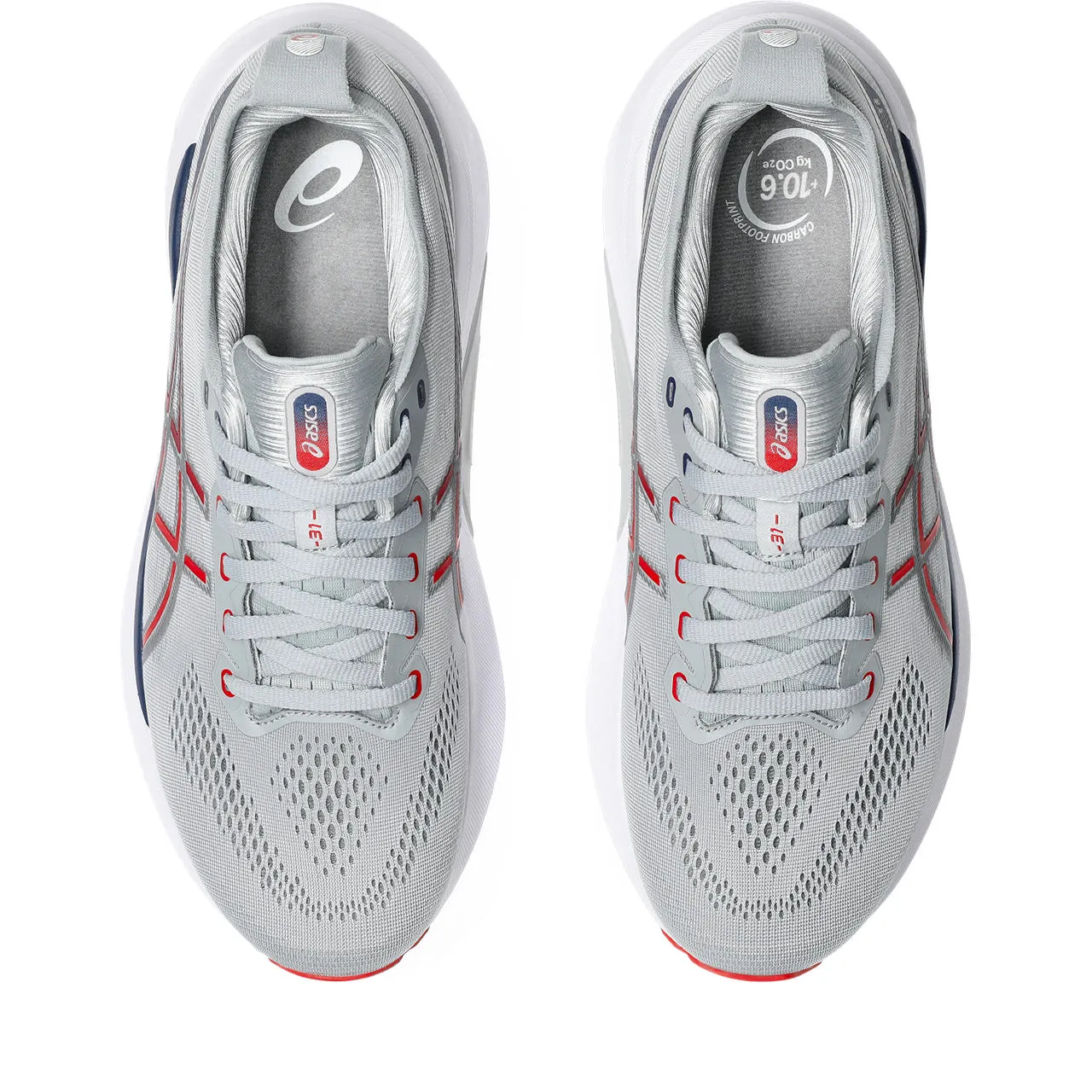 MEN'S KAYANO 31 - D - 021 PIEDMONT GREY/FIERY RED