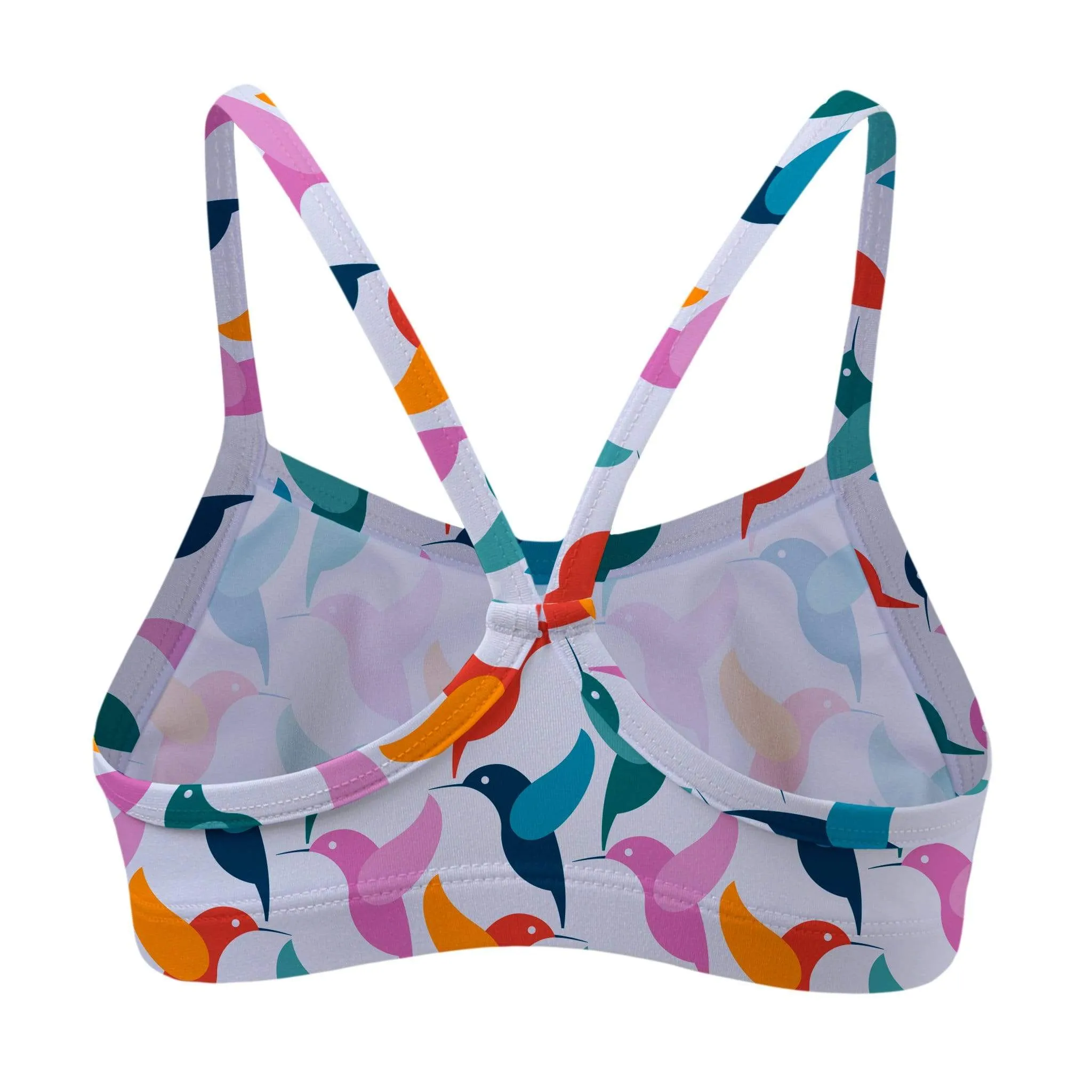 Rainbow Colibri Bikini Top