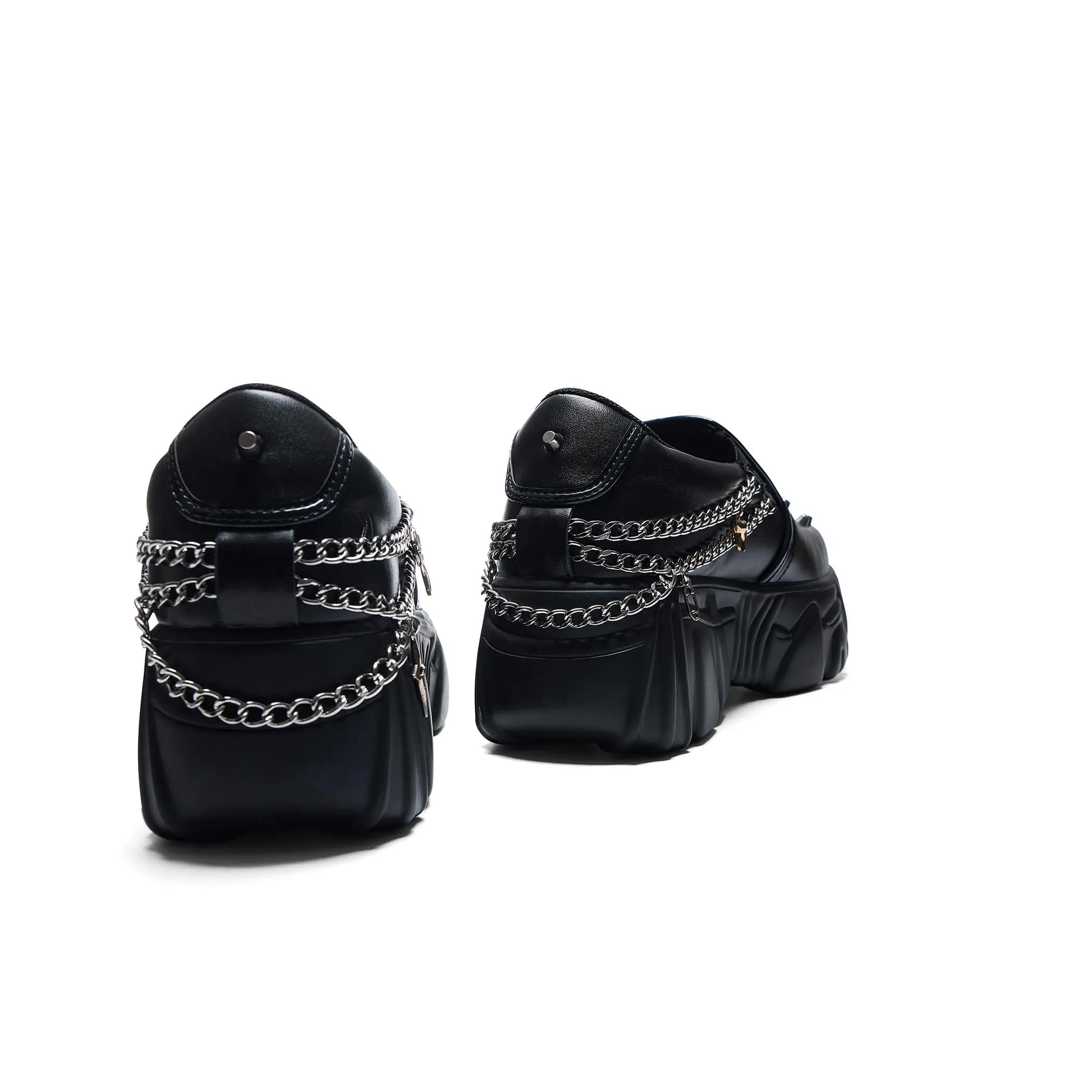 The Summoner Mystic Charm Chunky Slip Ons - Black