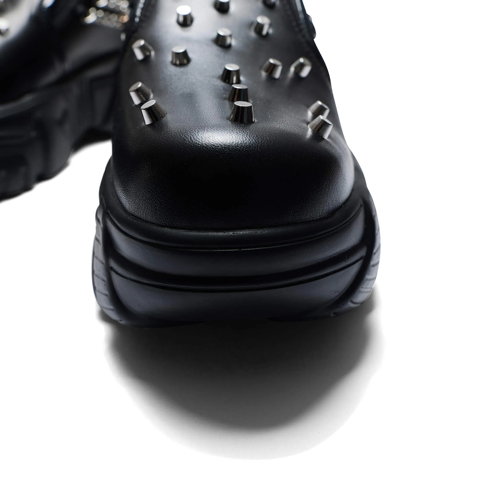 The Summoner Mystic Charm Chunky Slip Ons - Black